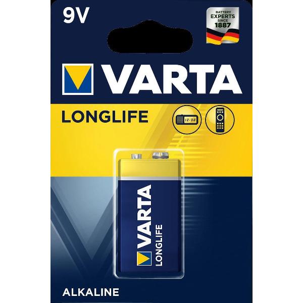 Varta Longlife Extra 9V-Block 6 LR 61 - 1 stuk
