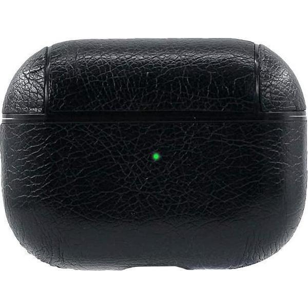 AirPods pro cover case hoesje - leer - AirPods case - Zwart
