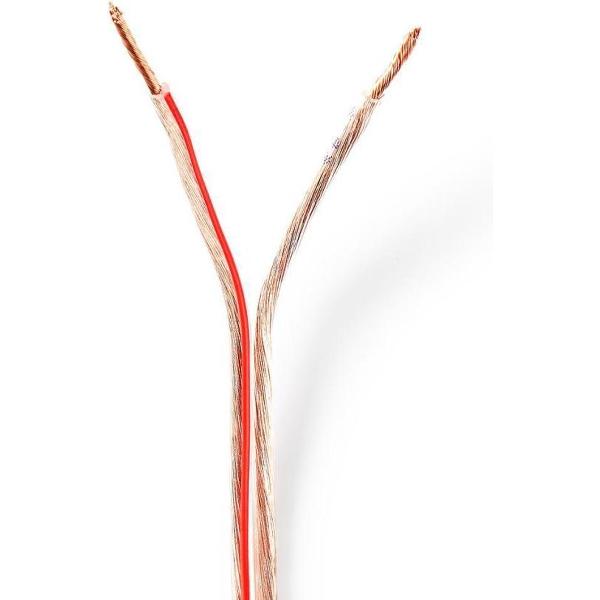 Nedis CAGW1500TR500 Speaker-kabel 2x 1,50 Mm2 50,0 M Folieverpakking Transparant