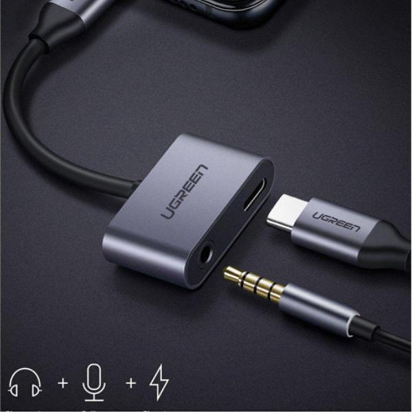 Stijlvolle Universele USB-C naar USB-C + Audio Jack Adapter