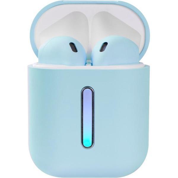 TWS Draadloze Oordopjes – Bluetooth – Geschikt voor Apple en Android - Blauw