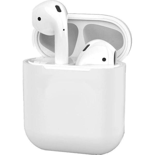 Hoes voor Apple AirPods 1 Case Silicone Hoesje Ultra Dun - Transparant