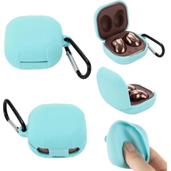 Samsung Buds Live hoesje - Silicone - Baby Blauw