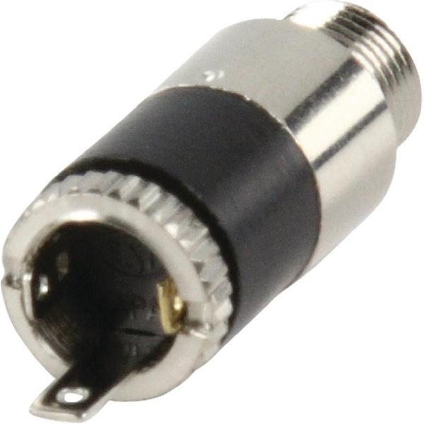 OKS Stereo 3,5mm Jack (v) inbouw connector met behuizing - 3 soldeerpunten
