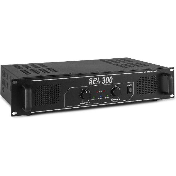 Skytec SPL300 DJ PA versterker - 2x 150W