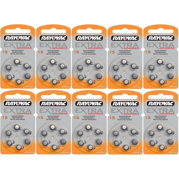 Rayovac gehoorapparaat batterijen - Type 13 - 10 x 6 stuks