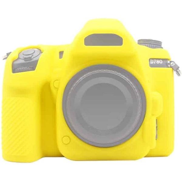 PULUZ zachte siliconen beschermhoes voor Nikon D780 (geel)