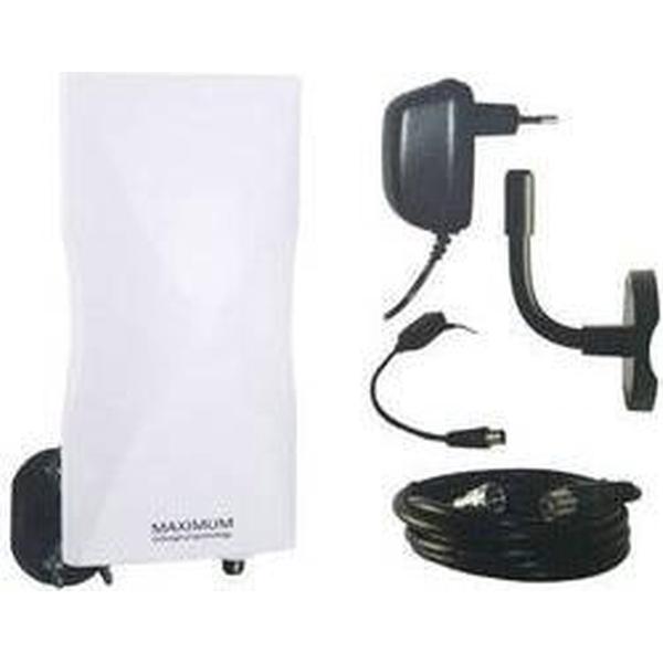 Maximum DA-6100 LTE DVB-T/T2 active planar antenna Outdoors Amplification: 20 dB White