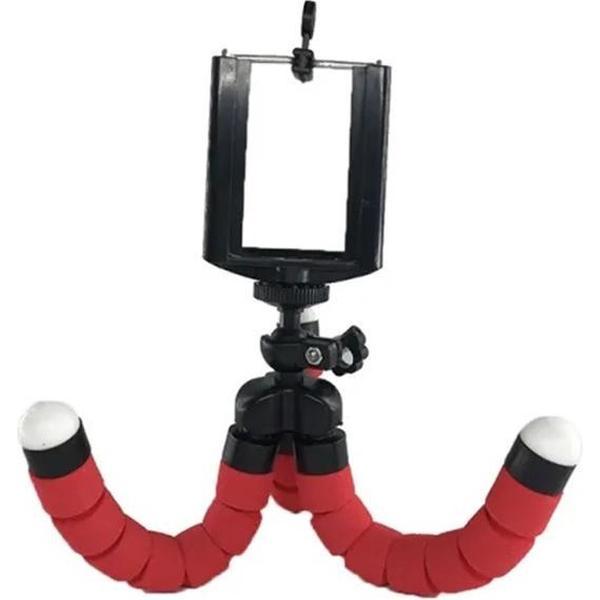 Flexible Octopus Bubble Tripod houder/statief - Rood