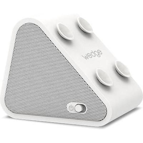 Antec AMP Wedge 2 in 1 Compact Draadloze Bluetooth Speaker met Smartphone houder, Wit