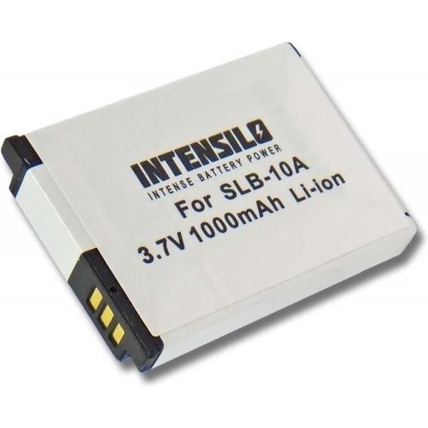 Intensilo Camera accu compatibel met Samsung SLB-10A en JVC BN-VH105 / 1000 mAh