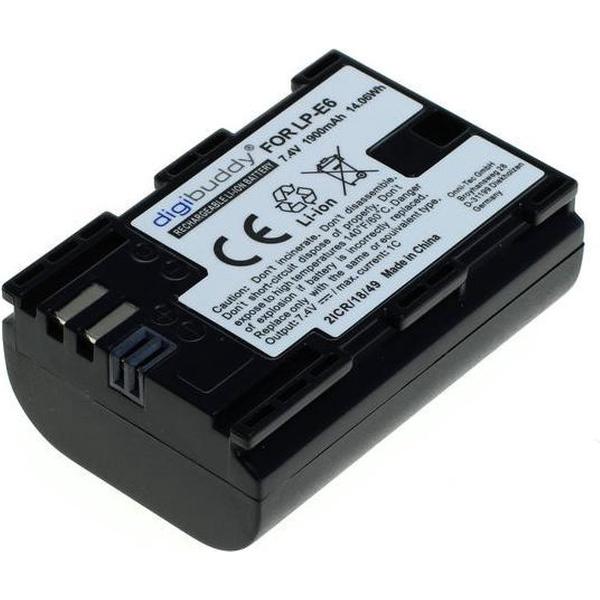 A Merk Digibuddy Accu Batterij Canon LP-E6 / LP-E6N - 1900mAh
