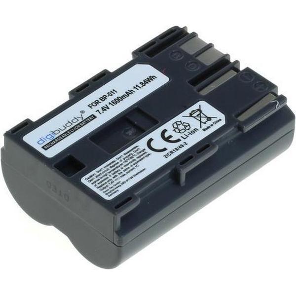 A-Merk Digibuddy Accu Batterij Canon BP-511A - 1600mAh