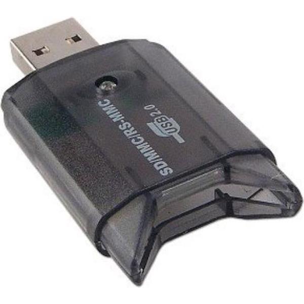 Dolphix USB Cardreader met USB-A connector en 1 kaartsleuf - voor SD/SDHC/MMC - USB2.0