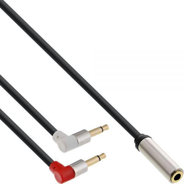InLine Premium 3,5mm Jack vliegtuigadapter - 1 meter