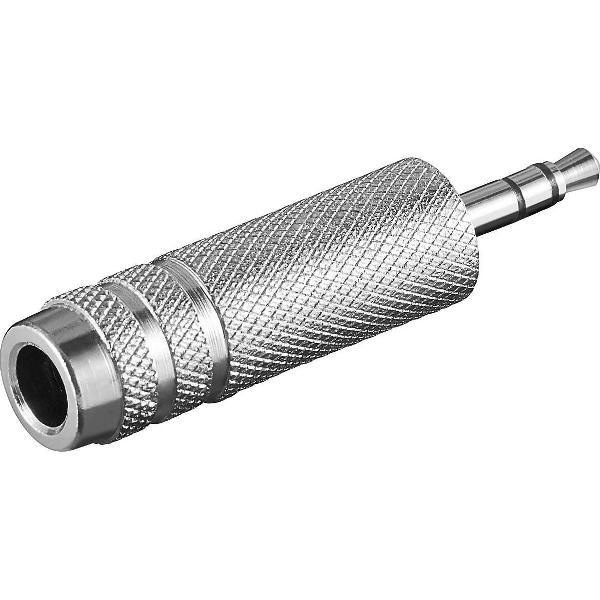 Good Connections 3,5mm Jack (m) - 6,35mm Jack (v) stereo audio adapter - metaal