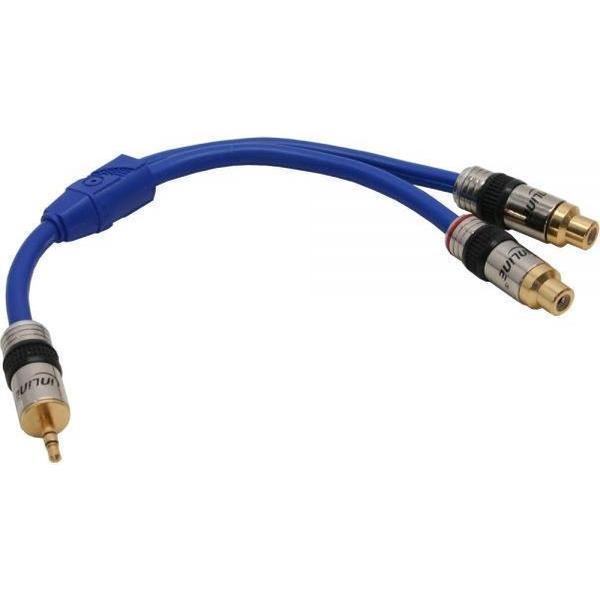 InLine 3,5mm Jack (m) - Tulp (v) stereo audio adapter kabel - 0,25 meter