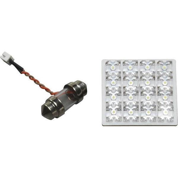 AutoStyle 16Q LED Dome Light S-Type 12V Wit incl. 5 adapters