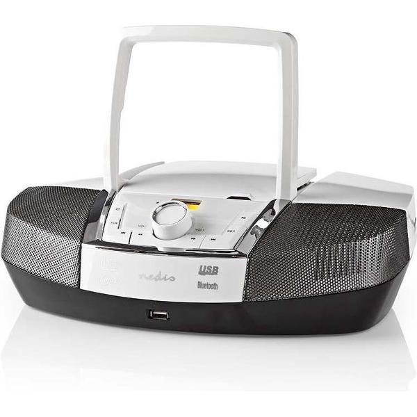 Boombox | 12 W | Bluetooth® | CD Player / FM Radio / USB / Aux | White