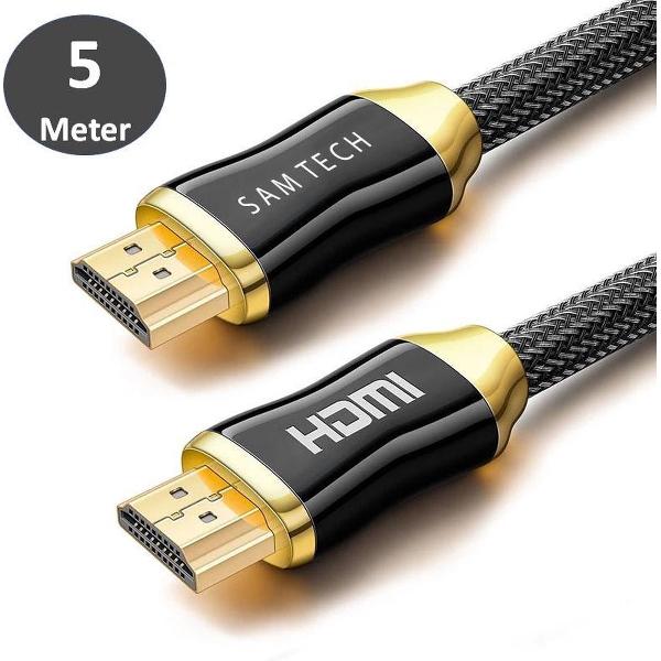 SAMTECH HDMI naar HDMI Kabel - Full / Ultra HD 60Hz - Tv / Playstation 4 / 5 / Xbox / Laptop - 5 Meter