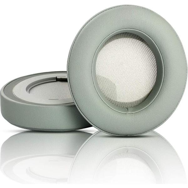 Luxe Lederen Oorkussen Set Voor Razer Kraken Pro V2 / Chroma V2 - Vervangende Koptelefoon Earpads - Oor Kussens - Ear Pads - Oorkussens Met Noise Cancelling Memory Foam Binnenlaag - Grijs