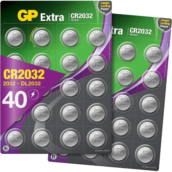 GP Extra Lithium batterijen CR2032 knoopcel batterij 3V - 40 pack