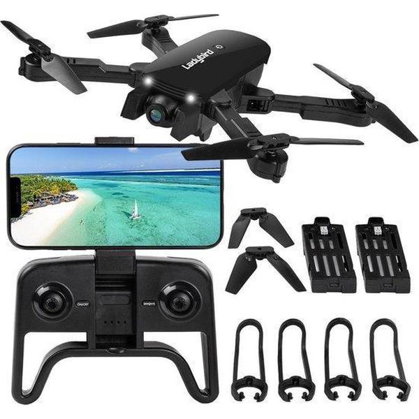 Drone - Zwart - 4K DualCamera - 5G WIFI FPV - Mini Drone - Voor Buiten - Inklapbaar - Foto - Video - Extra Accu - Quadcopter - ARODI