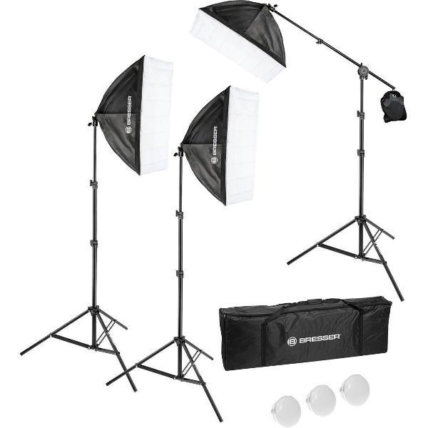 Bresser Fotostudioset - BR230B LED - Continulicht incl. Daglichtlampen