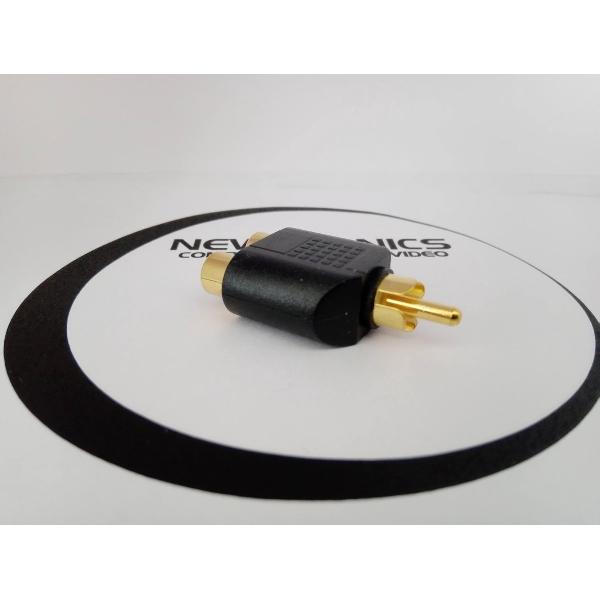 Newtronics Audio adapter 2x Tulp vrouwelijk - Tulp mannelijk - MONO