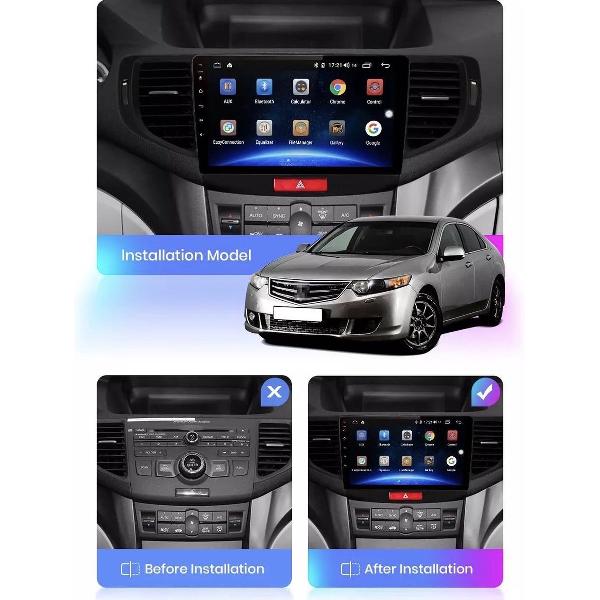 Honda Accord 2008-2012 4G Android 10 navigatie en multimediasysteem autoradio 2+32GB Bluetooth USB WiFi 8core DSP