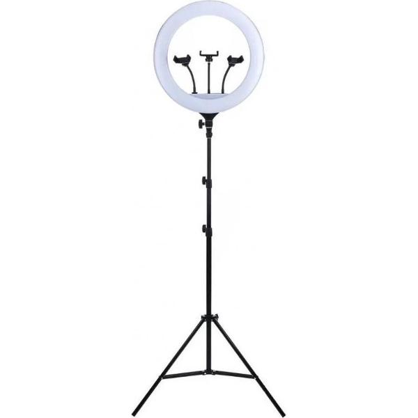 Shopallday.nl | Ring Lamp | LED Licht Voor Smartphone | LED Ringlight | Tiktok Lamp | Selfie Houder | Fotografie | Instagram | 18 inch | Studiolamp