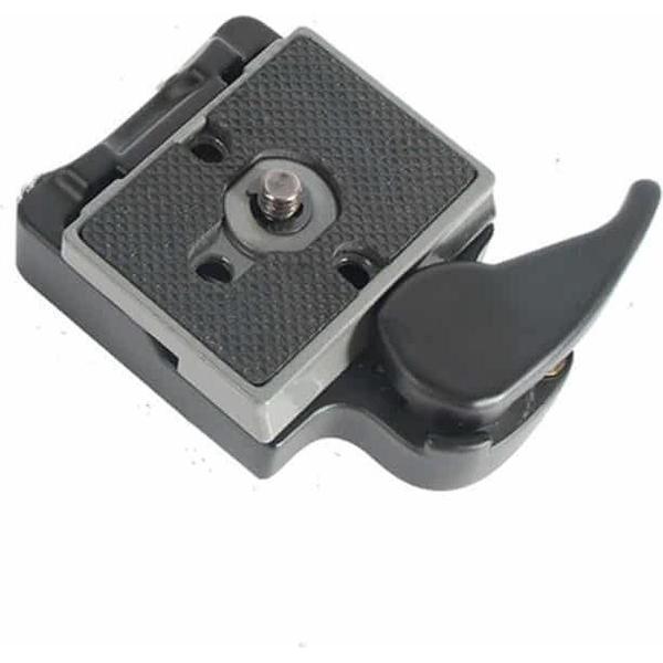 BEXIN Statiefkop Quick Release Plate Holder Voor Manfrotto 200PL-14 (Zwart)