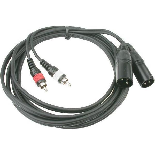 Hilec Audio Kabel RCA naar XLR - Tulp Kabel naar XLR Male Kabel - 1.5m