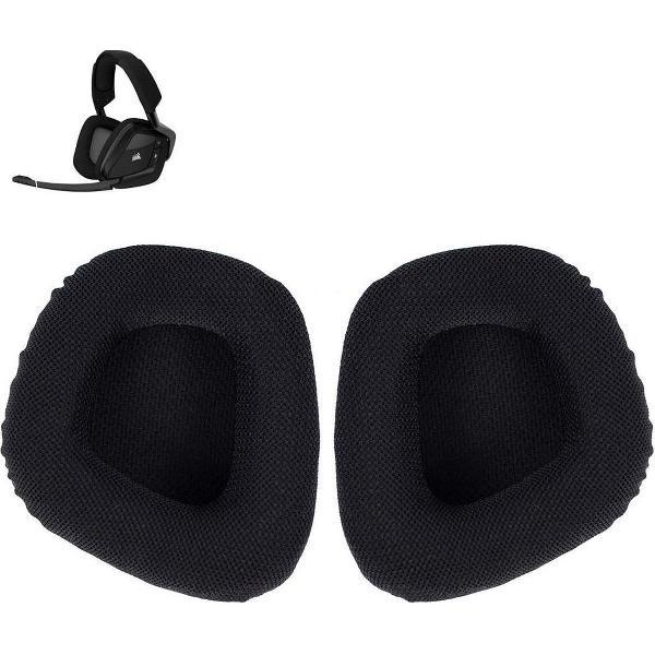 Luxe Oorkussen Set Voor Corsair Void Pro / RGB Elite (Wired/Wireless) - Vervangende Koptelefoon Earpads - Oor Kussens - Ear Pads - Oorkussens Met Noise Cancelling Memory Foam Binnenlaag - Zwart