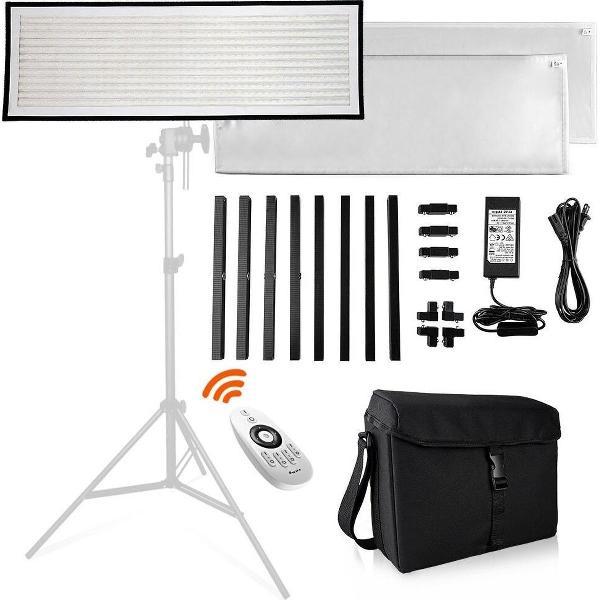 Travor Pro Studiolamp - LED - Stof - Statief - Vlog - Make-up - Tik Tok - Instagram - Snapchat - Inclusief kleuren filter - Professioneel - Hoge kwaliteit