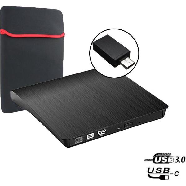 Externe Dvd-speler - Brander & Opslag - USB-C & 3.0 - Zwart