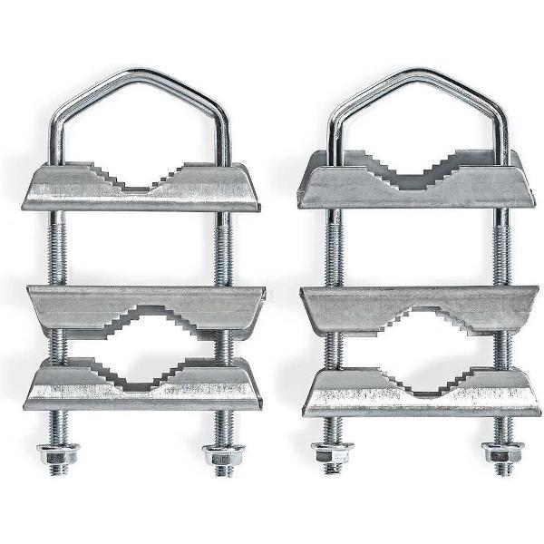 Balkonklemmen | U-vormige mastklem | 2 stuks