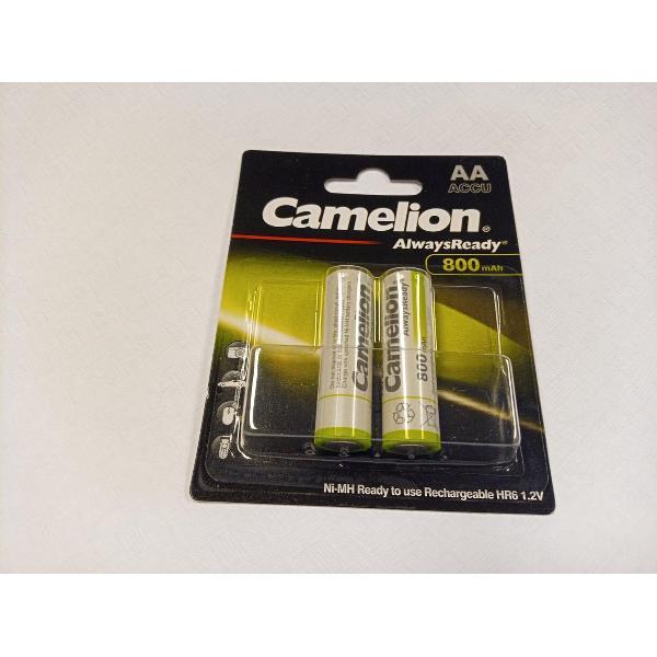 Set van 2 Ni-MH batterijen AA-R6 - oplaadbaar 800 mAh 1.2 V merk Camelion®