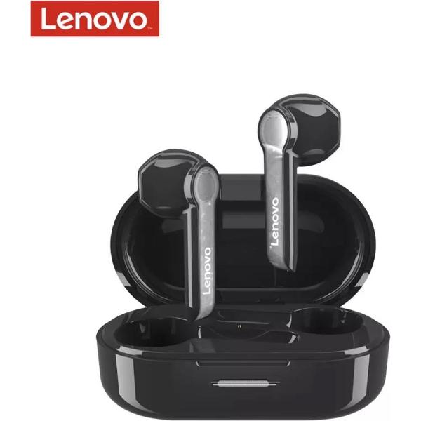 Lenovo HT08 Bluetooth Draadloze Oordopjes - Nieuwe Collectie 2021 - Zwart