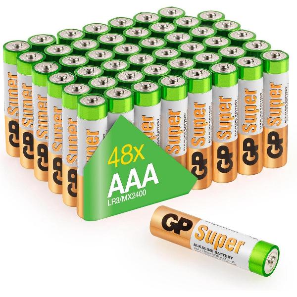 GP Super Alkaline batterijen AAA micro mini penlite LR03 batterij 1,5v - 48 stuks - AAA batterij