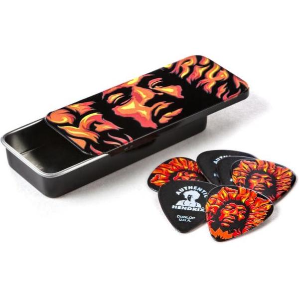 Dunlop Jimi Hendrix Voodoo Fire opbergblikje met plectrums