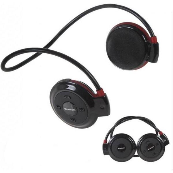 Sporthoofdtelefoon mini 503 - Unisex - Bluetooth V5.0 - Draadloze Koptelefoon - MP3-Kaartlezer- FM - Zwart