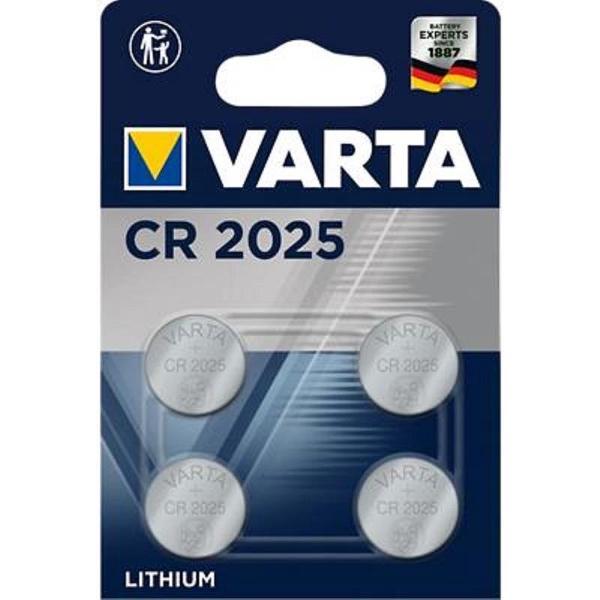 Varta CR2025 Knoopcel Batterijen | 4 stuks