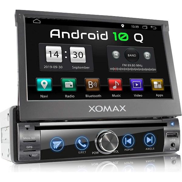 1 DIN ANDROID 10 MULTIMEDIA NAVIGATIE SYSTEEM WIFI+3G/4G QUADCORE, 2GB RAM, 16GB ROM