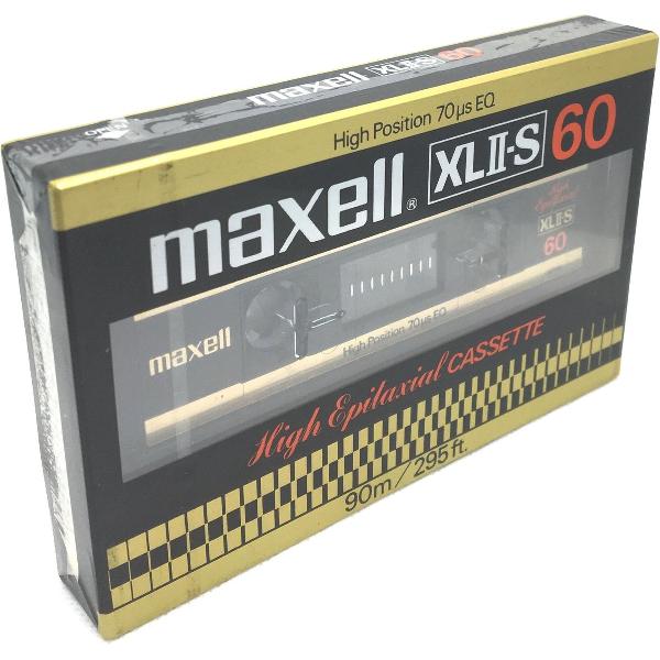 Maxell XL II-S 60 High Epilaxial Cassettebandje- Uiterst geschikt voor alle opnamedoeleinden / Sealed Blanco Cassettebandje / Cassettedeck / Walkman.