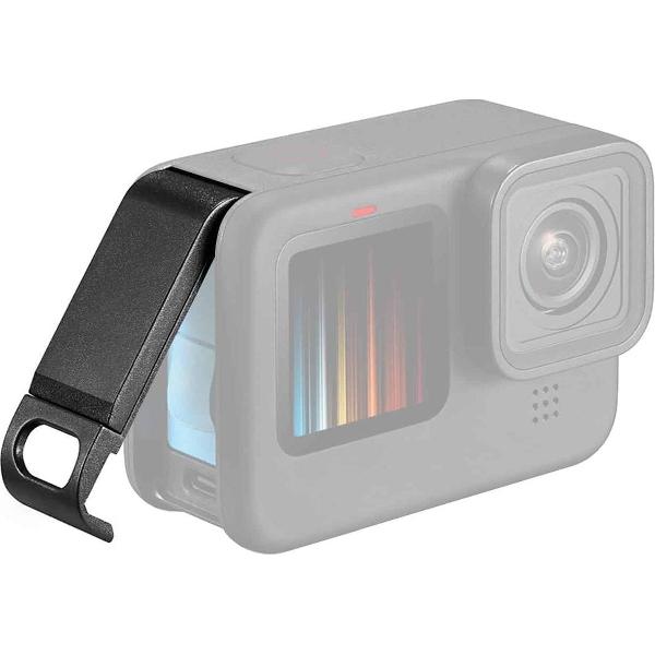 PULUZ POM plastic batterij-interface-afdekking voor GoPro HERO9 zwart (zwart)