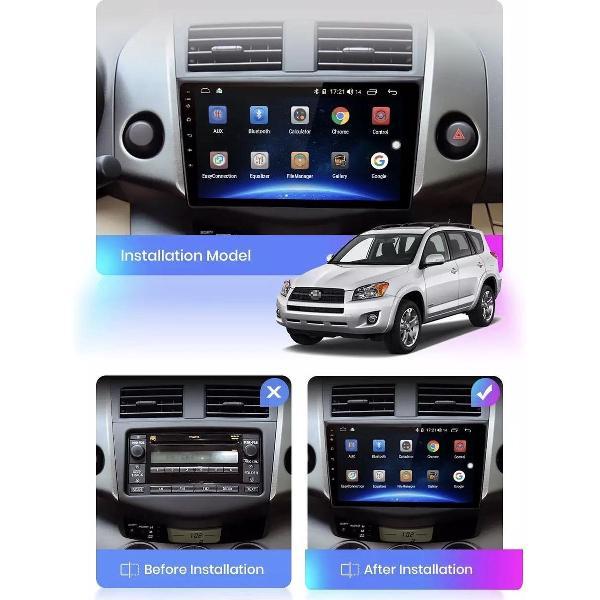 Toyota Rav4 2006-2013 Android 10 navigatie en multimediasysteem bluetooth usb wifi 2+32GB