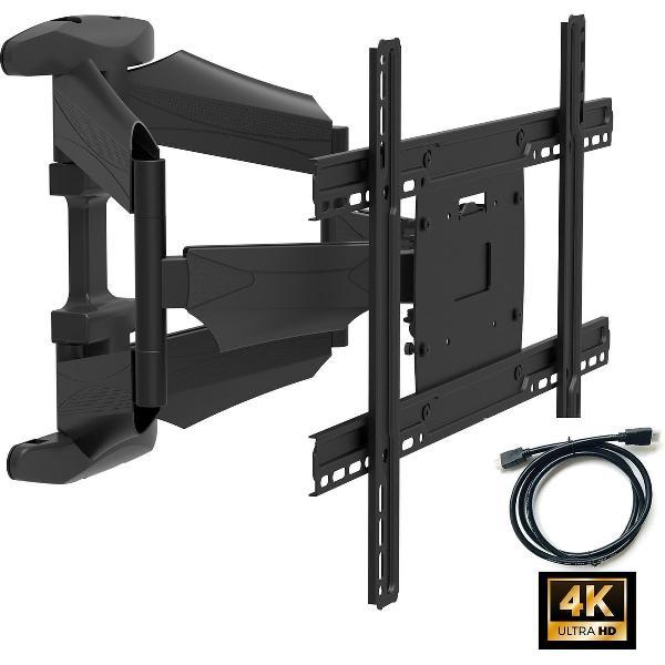 PALMAT® Serie PT4200111 - Premium – Kantel en Draaibaar – Televisiebeugel - Muurbeugel - Dubbele Arm - Lange Reikwijdte - 40-70 Inch - VERSA 600x400mm