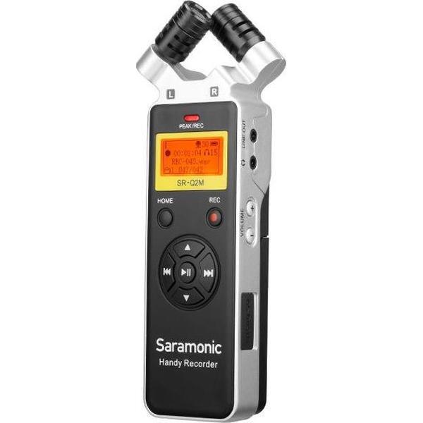 Saramonic SR-Q2M - Digitale audio recorder, metalen behuizing, zwart