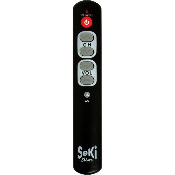 Eenvoudige afstandsbediening. Slank en zeer eenvoudig te bedienen. Speciaal voor Senioren en Slechtzienden Zwart